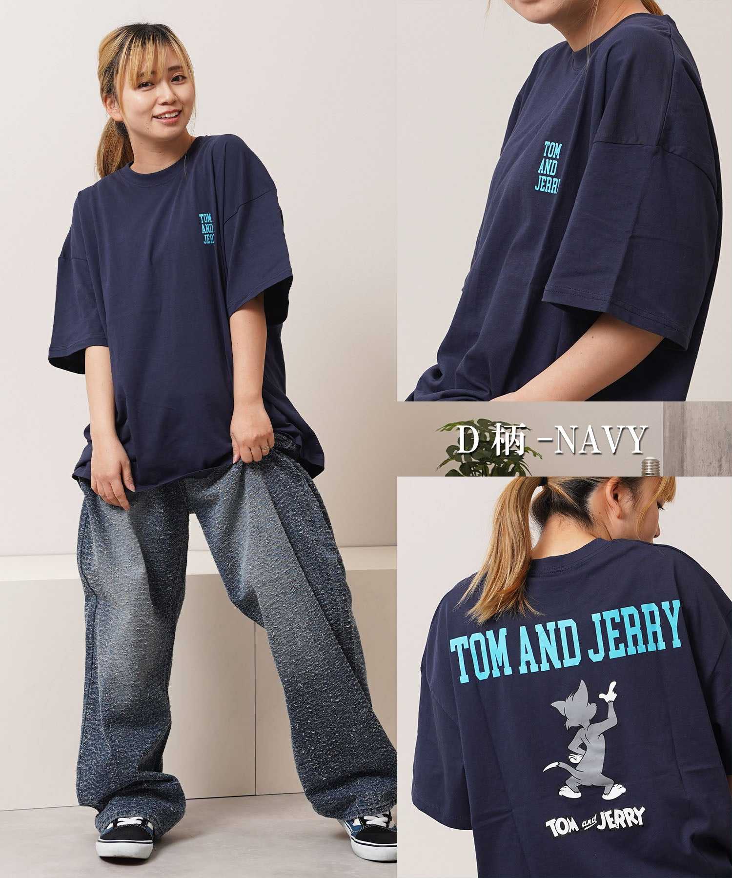 ワンフォークロージング 1111clothing TOM&JERRY S/S Tee （C柄-O.WHITE） C柄-O.WHITE