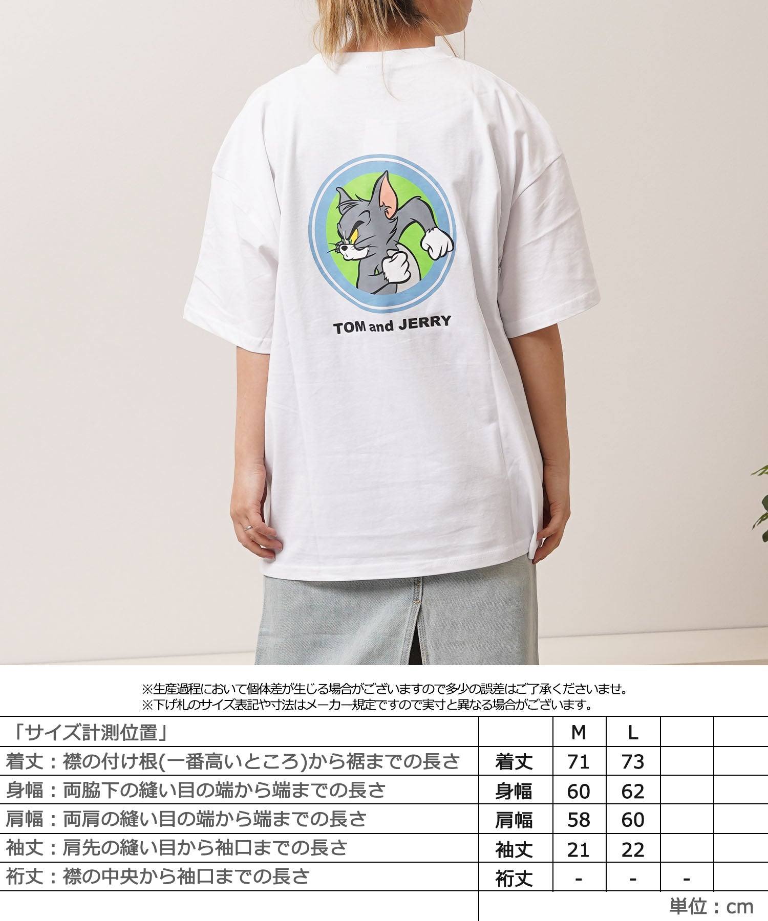 ワンフォークロージング 1111clothing TOM&JERRY S/S Tee （C柄-O.WHITE） C柄-O.WHITE