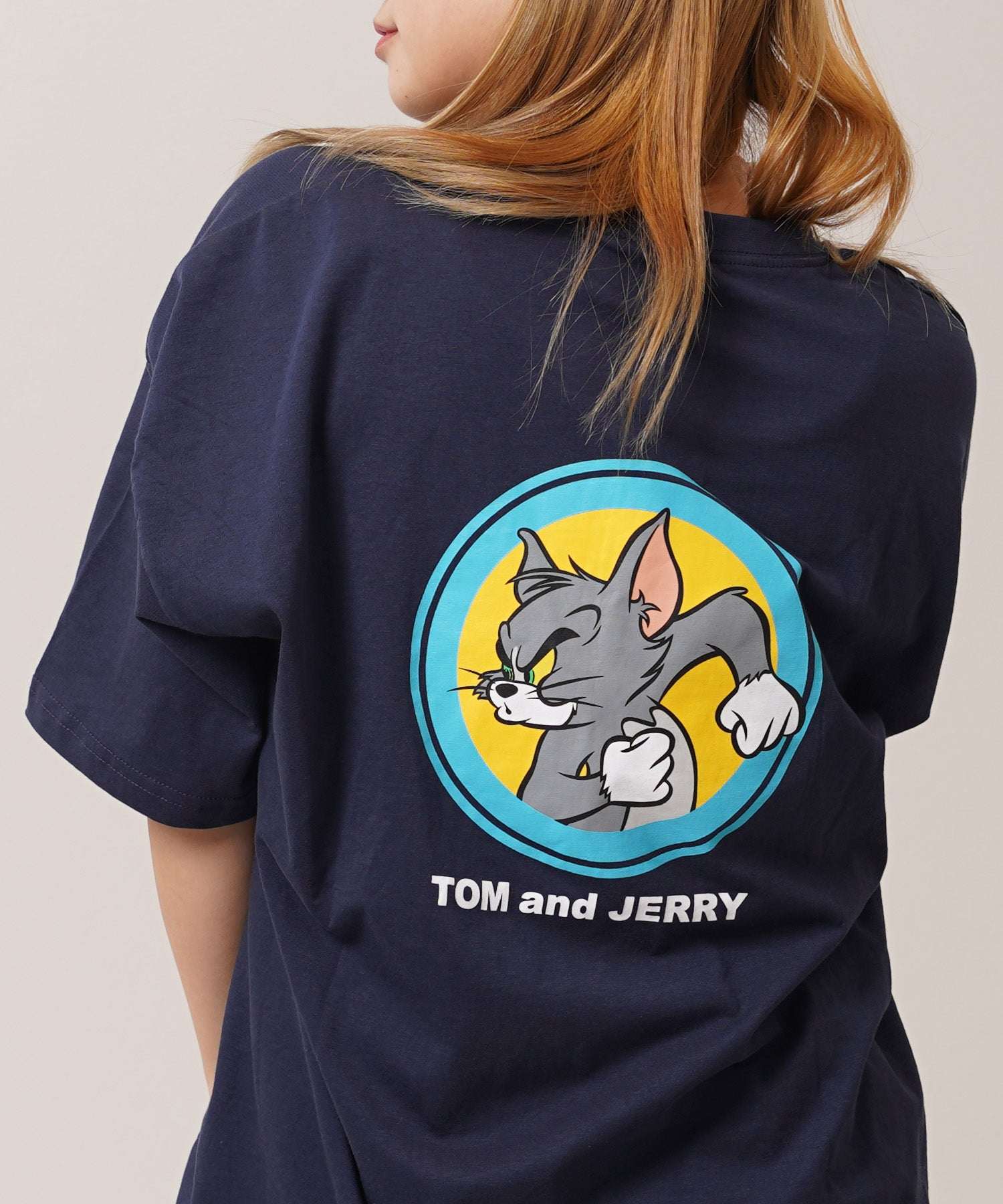 ワンフォークロージング 1111clothing TOM&JERRY S/S Tee （B柄-NAVY） B柄-NAVY