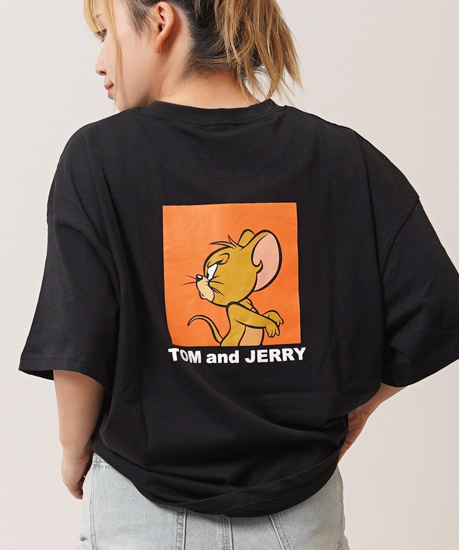 ワンフォークロージング 1111clothing TOM&JERRY S/S Tee （A柄-BLACK） A柄-BLACK