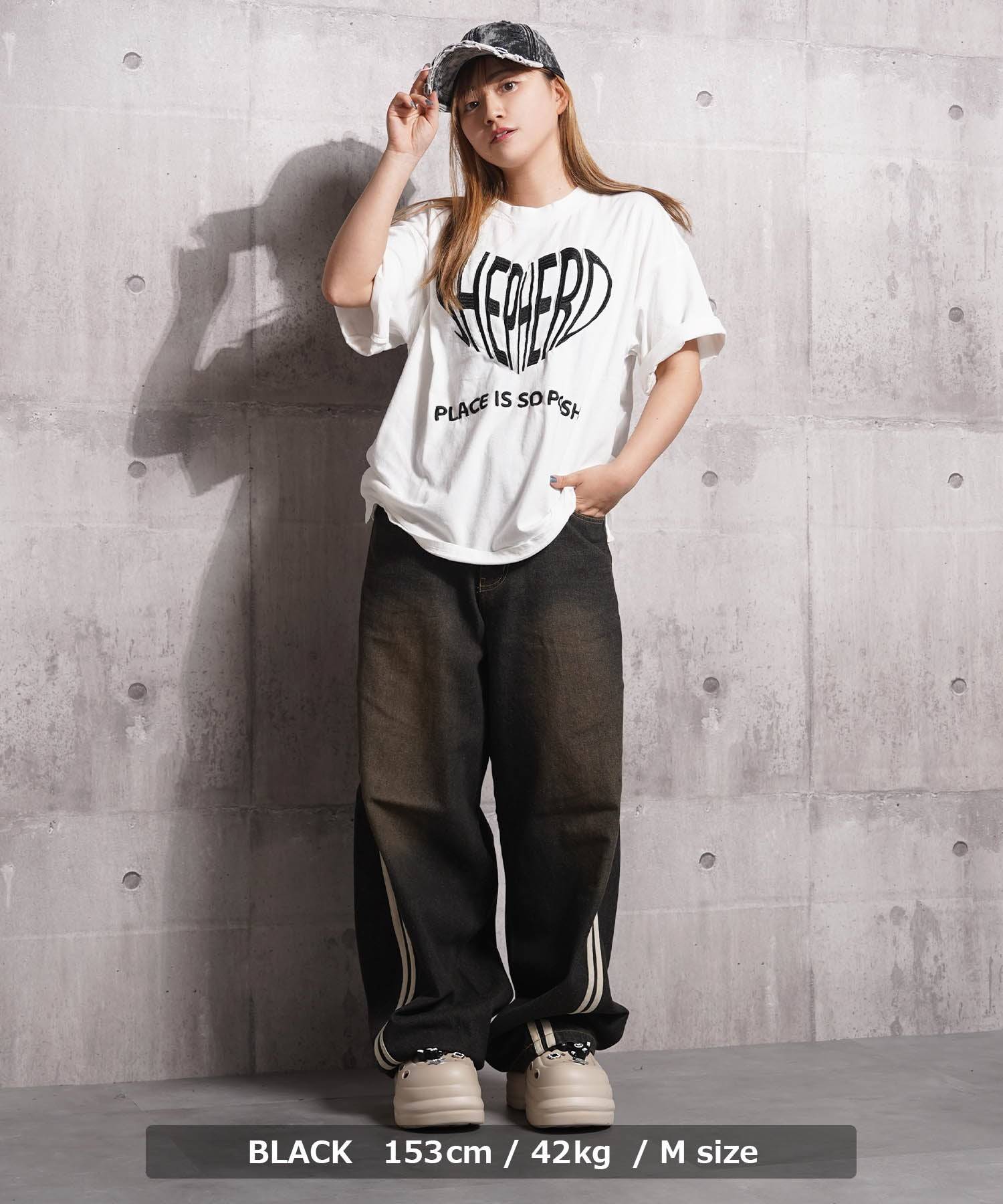 ワンフォークロージング 1111clothing ツイストライン バレルレッグデニム （SAX） SAX