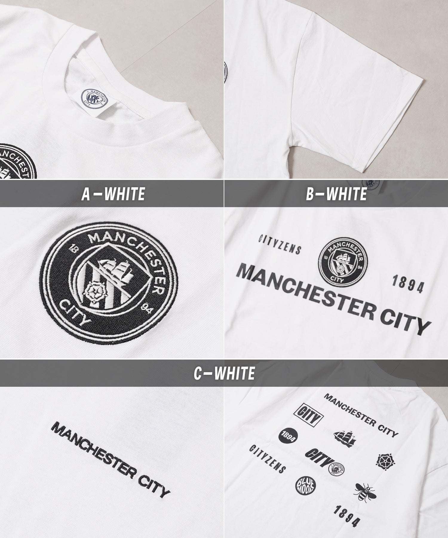 ワンフォークロージング 1111clothing Manchester City S/S Tee （A-WHITE） A-WHITE