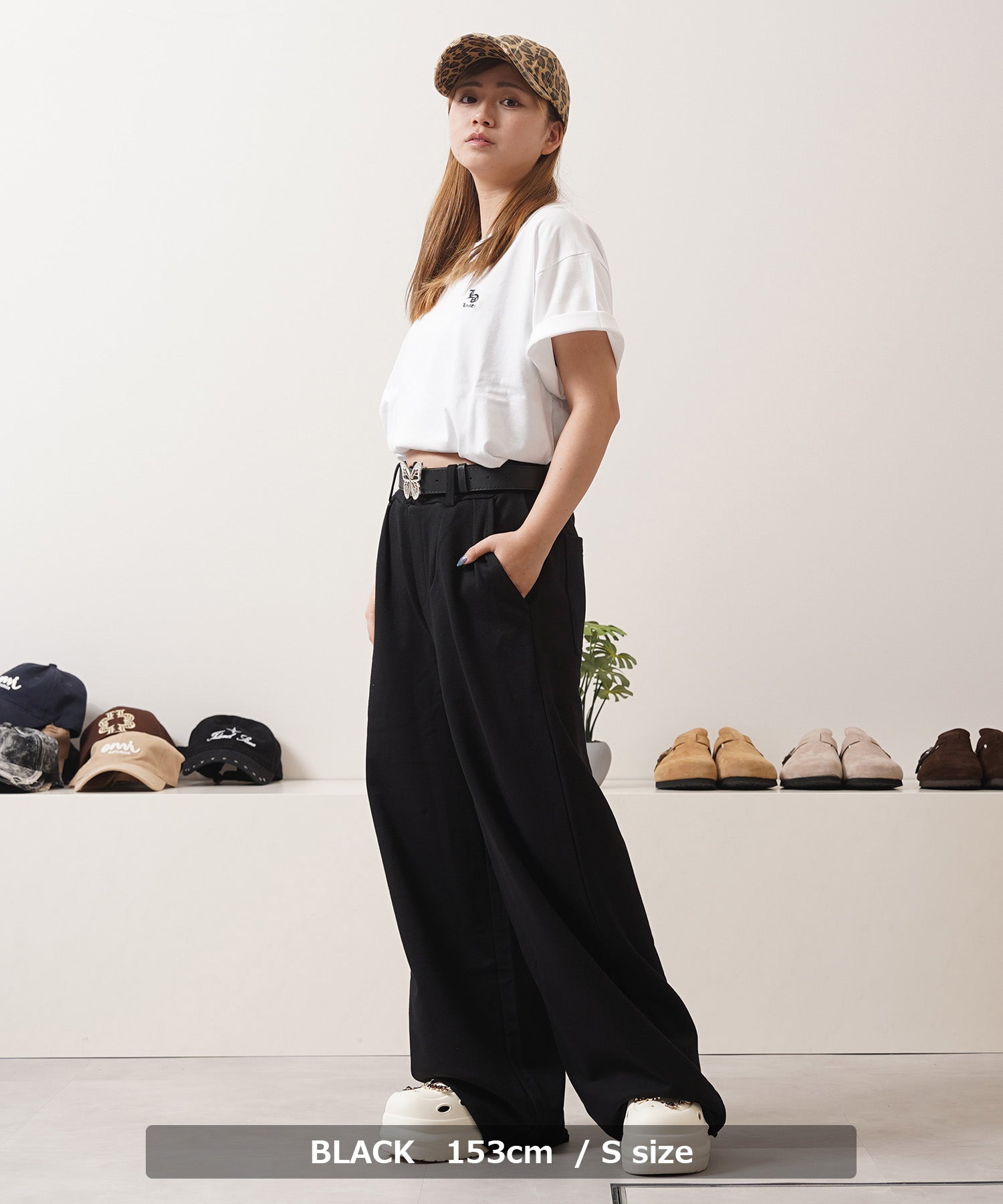 ワンフォークロージング 1111clothing カットオフ ワイドストレート スウェットパンツ （GRAY） GRAY