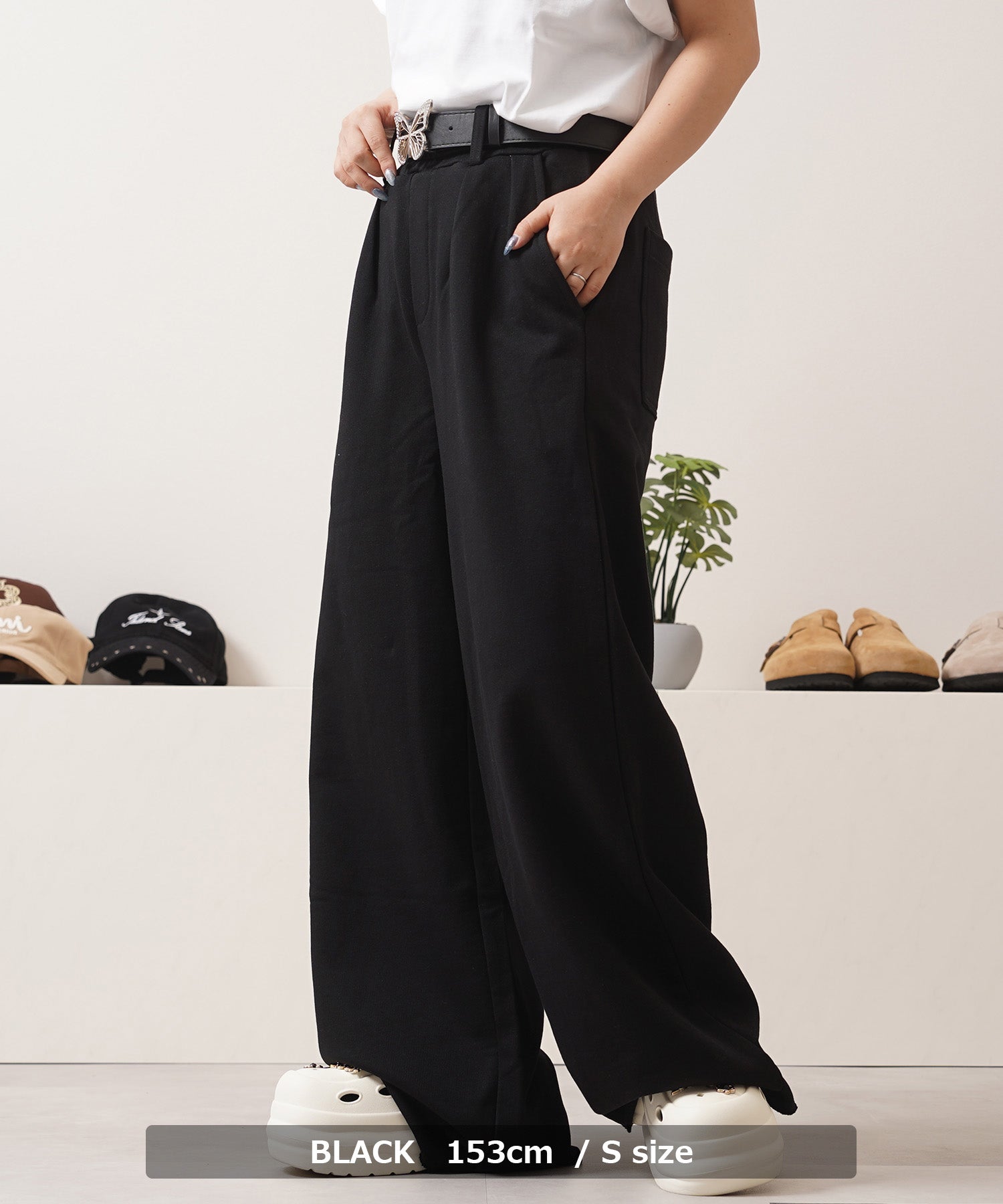 ワンフォークロージング 1111clothing カットオフ ワイドストレート スウェットパンツ （GRAY） GRAY