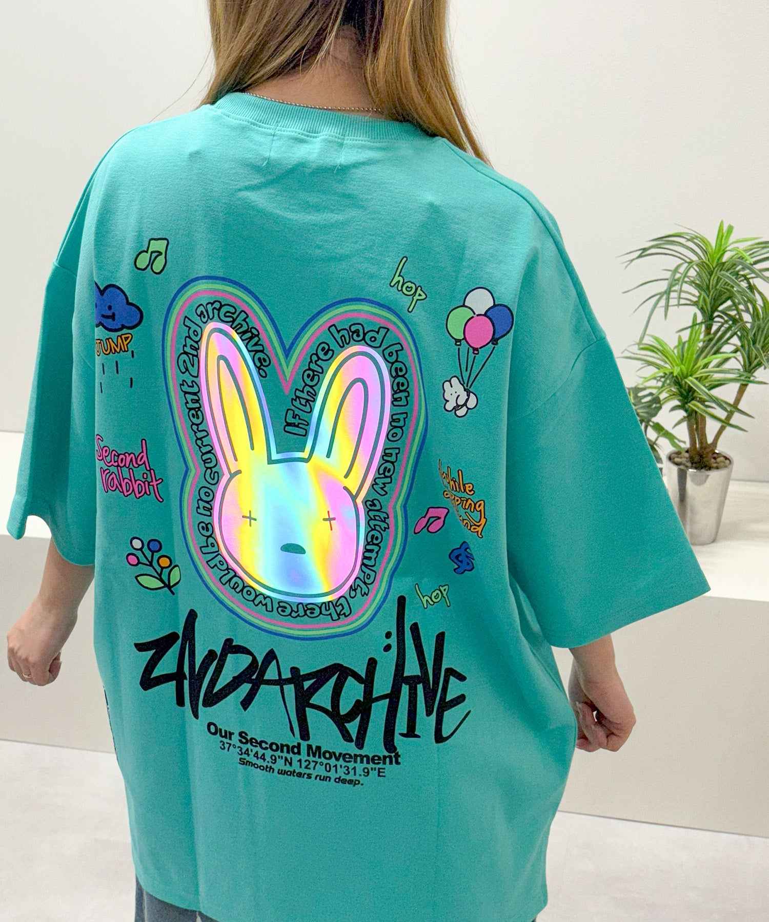 ワンフォークロージング 1111clothing 2nd ARCHIVE リフレクター Tee （A-mint） A-mint