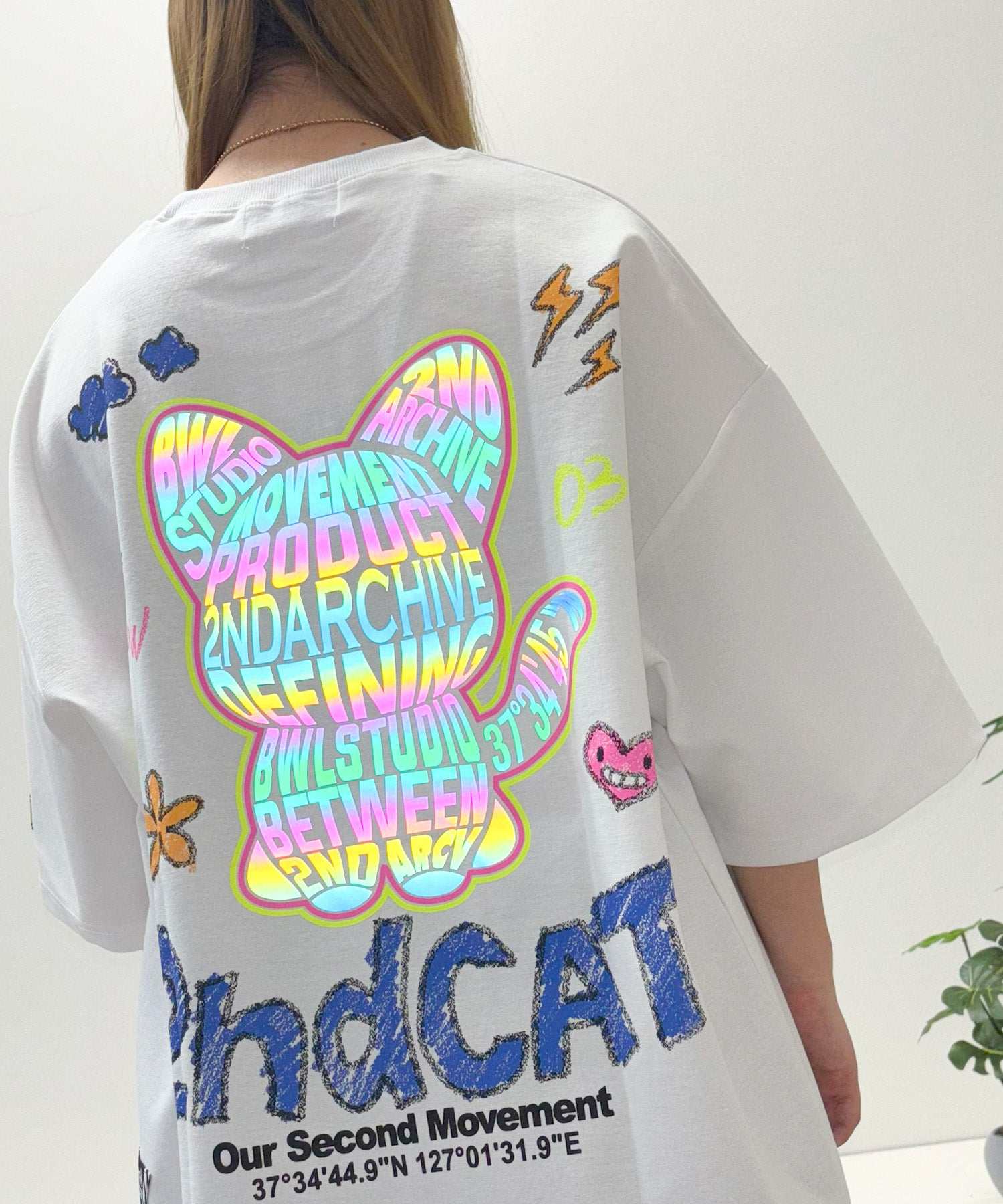 ワンフォークロージング 1111clothing 2nd ARCHIVE リフレクター Tee （C-white） C-white