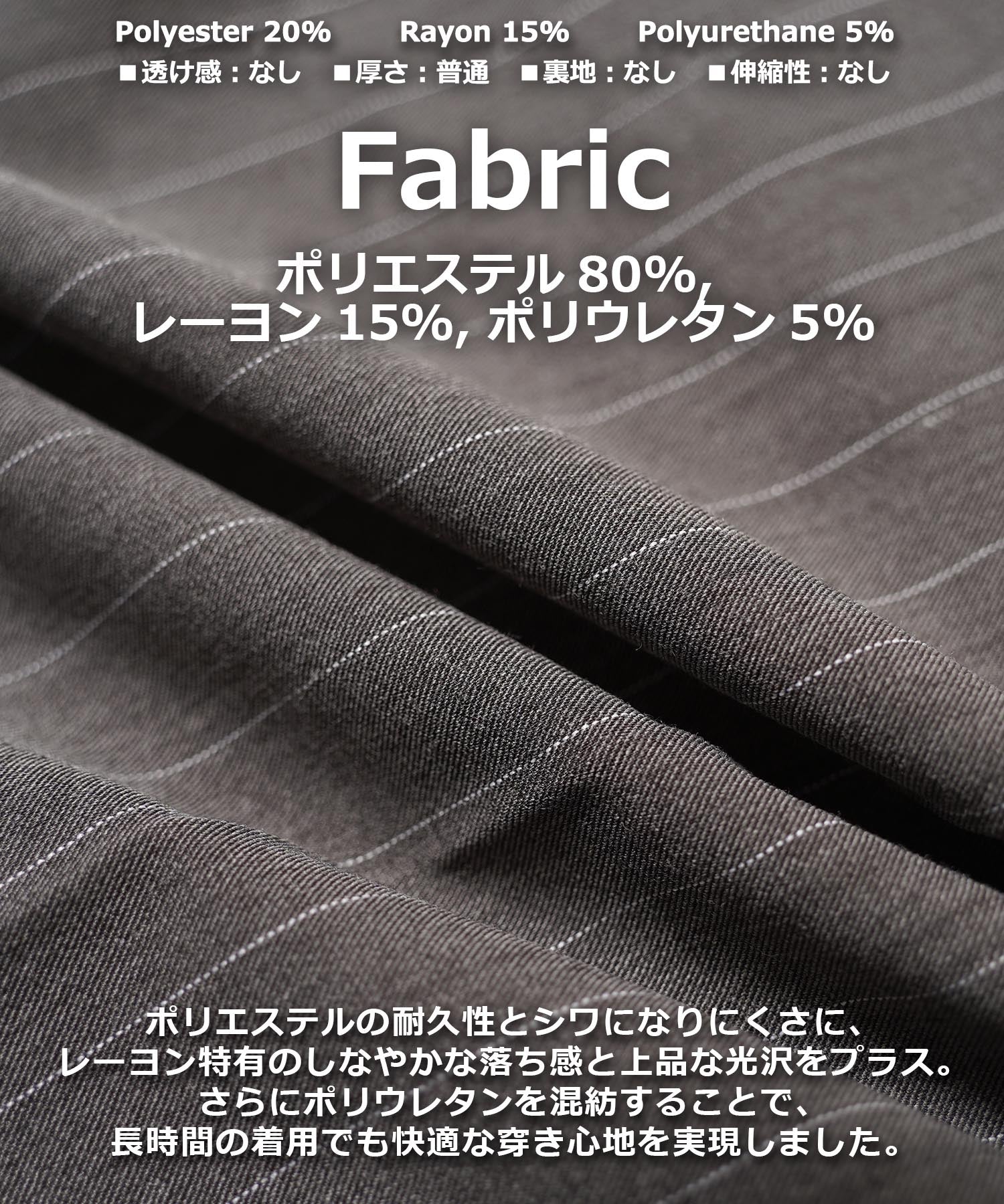 ワンフォークロージング 1111clothing ワンタック ストライプ ワイドスラックス （CHARCOAL） CHARCOAL