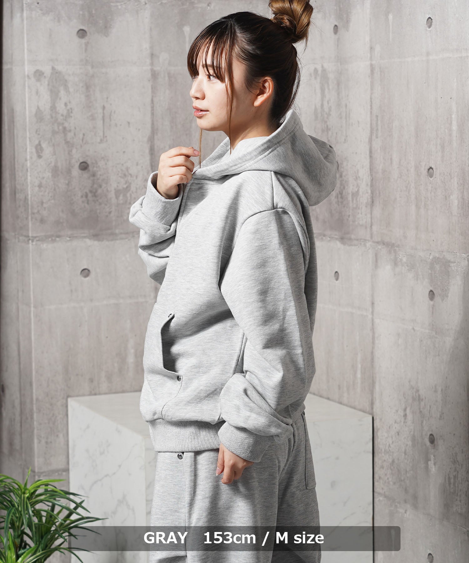 ワンフォークロージング 1111clothing 【N.W.T】スタッズ ダブルジップパーカー / セットアップ対応 （BLACK） BLACK