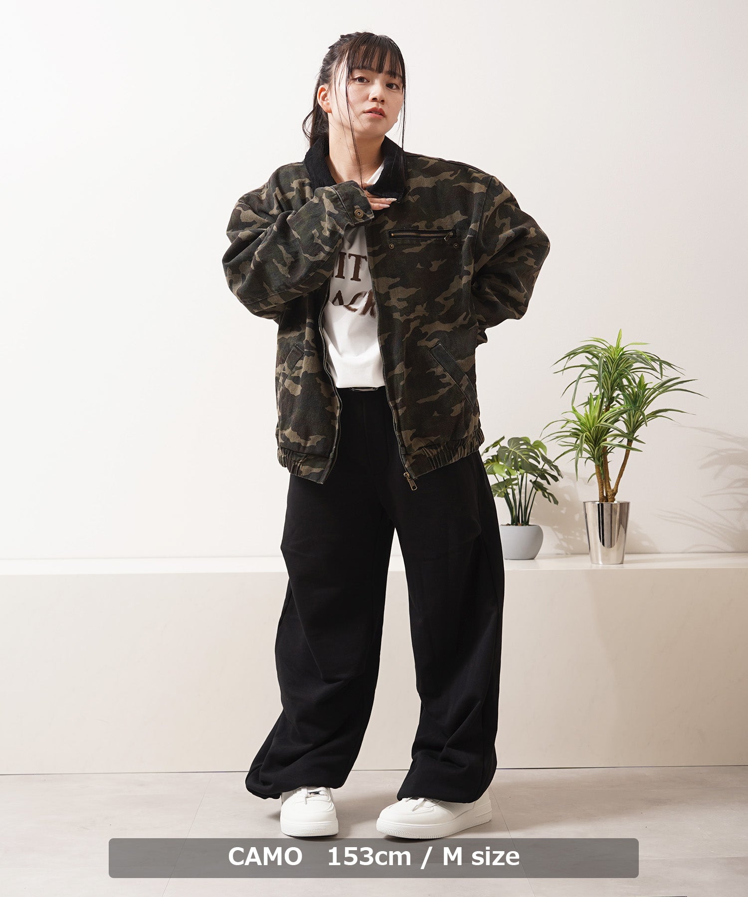 ワンフォークロージング 1111clothing クロップド デトロイトジャケット （CAMO） CAMO