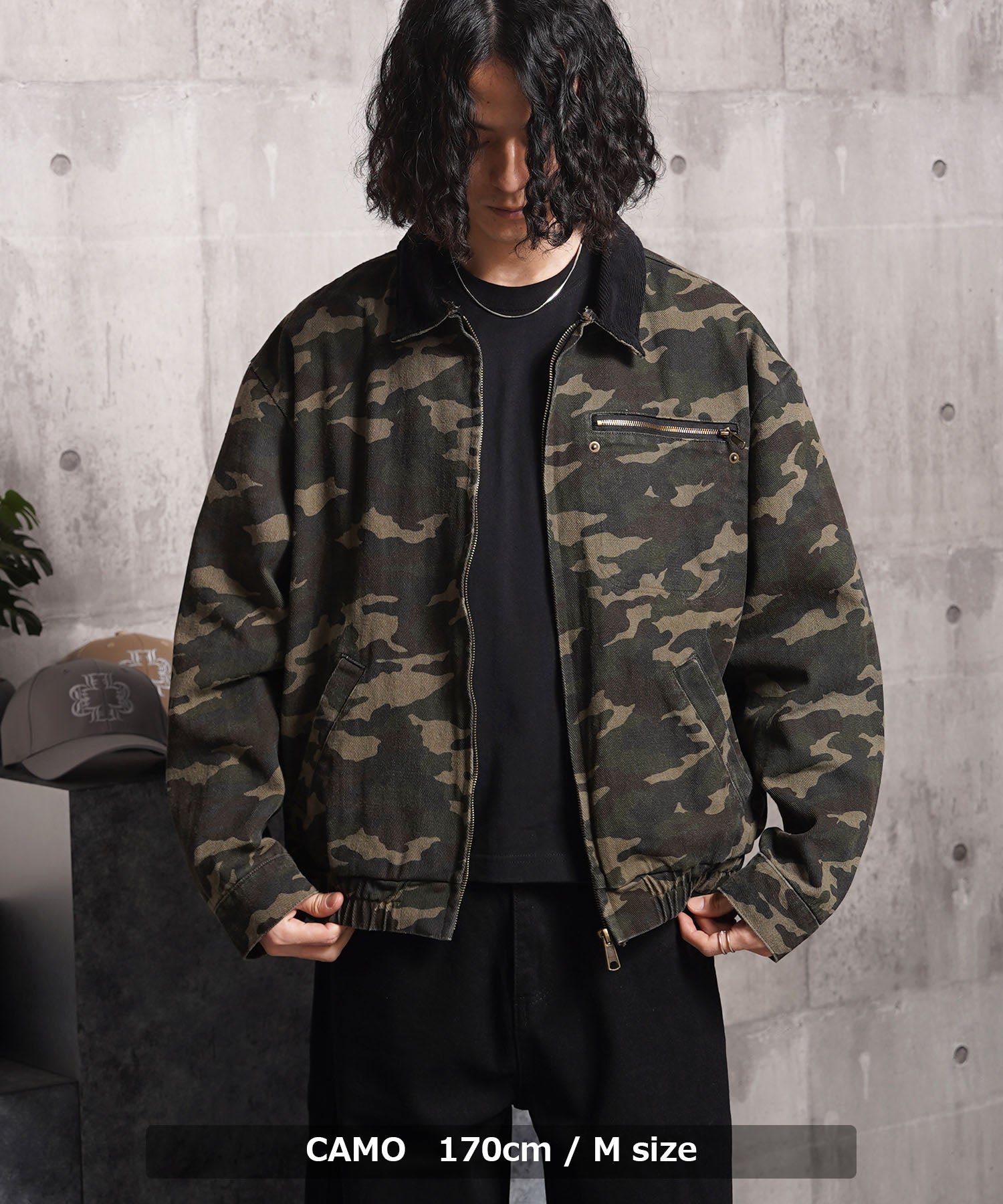 ワンフォークロージング 1111clothing クロップド デトロイトジャケット （CAMO） CAMO