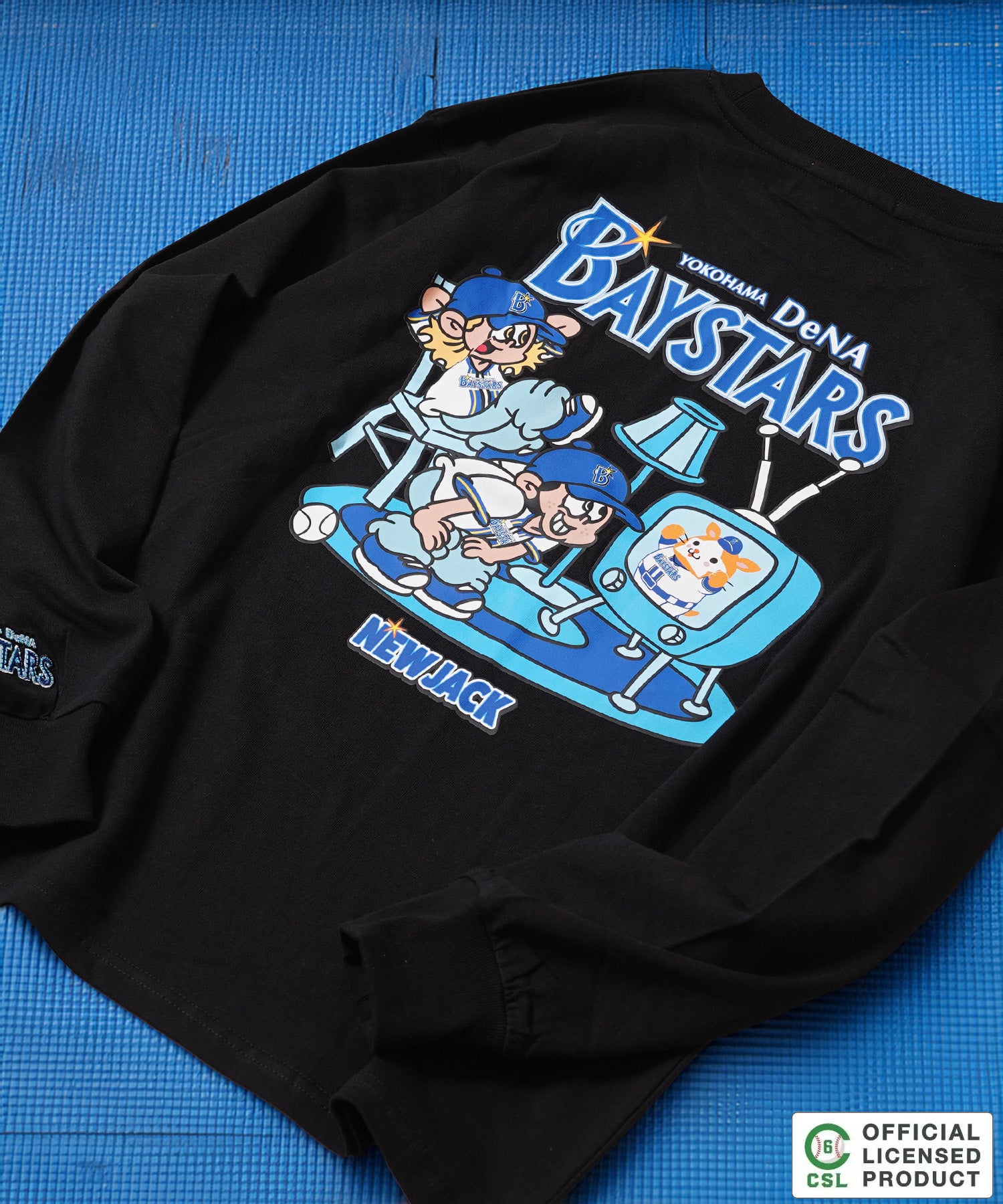 ワンフォークロージング 1111clothing 【セ・リーグ】NEW JACK プロ野球 ロンT （BLK-横浜） BLK-横浜