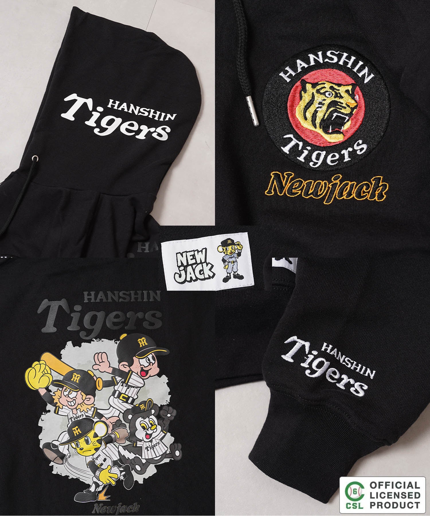 ワンフォークロージング 1111clothing 【セ・リーグ】NEW JACK プロ野球 ZIPパーカー （WHT-広島） WHT-広島