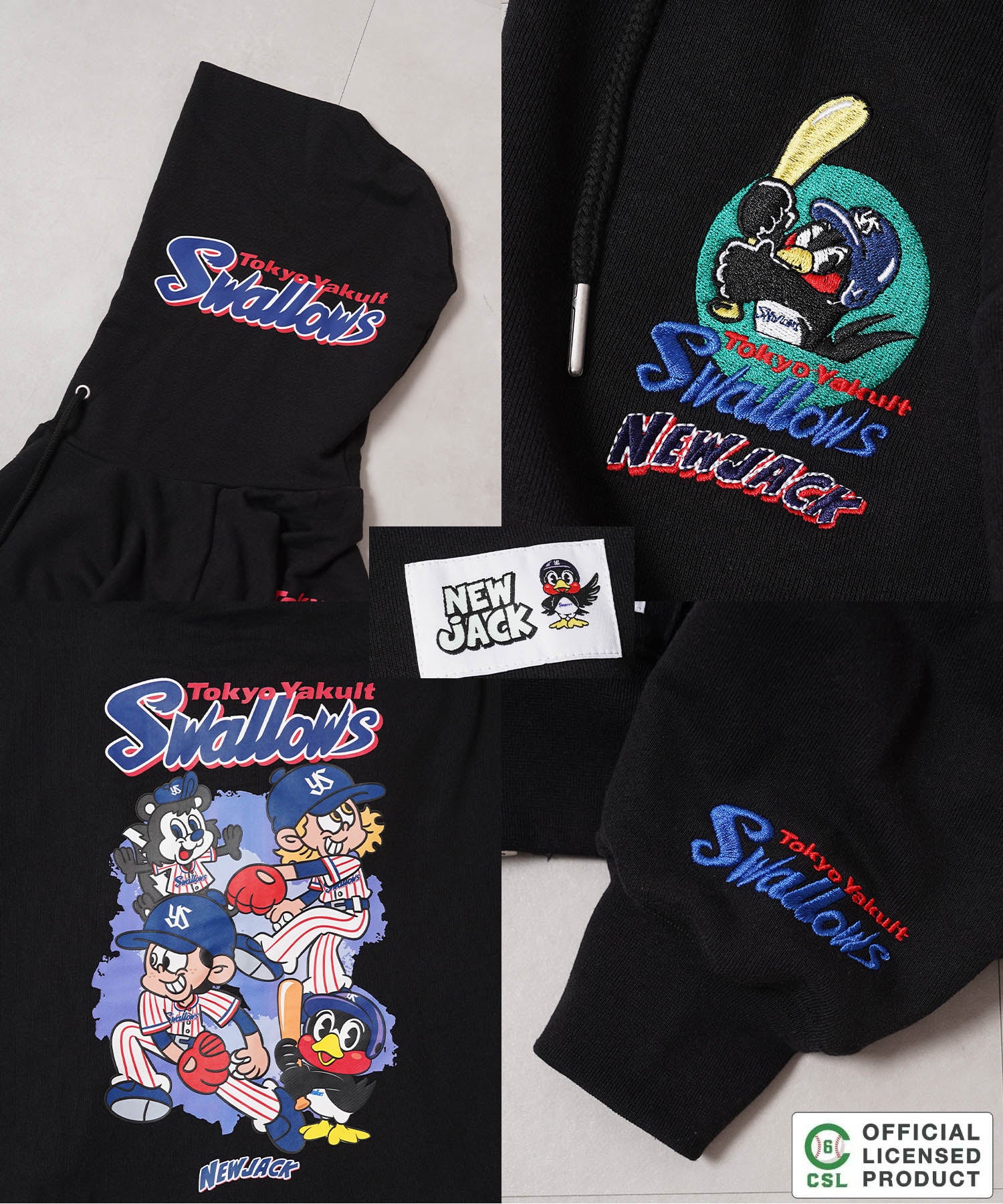 ワンフォークロージング 1111clothing 【セ・リーグ】NEW JACK プロ野球 ZIPパーカー （WHT-広島） WHT-広島