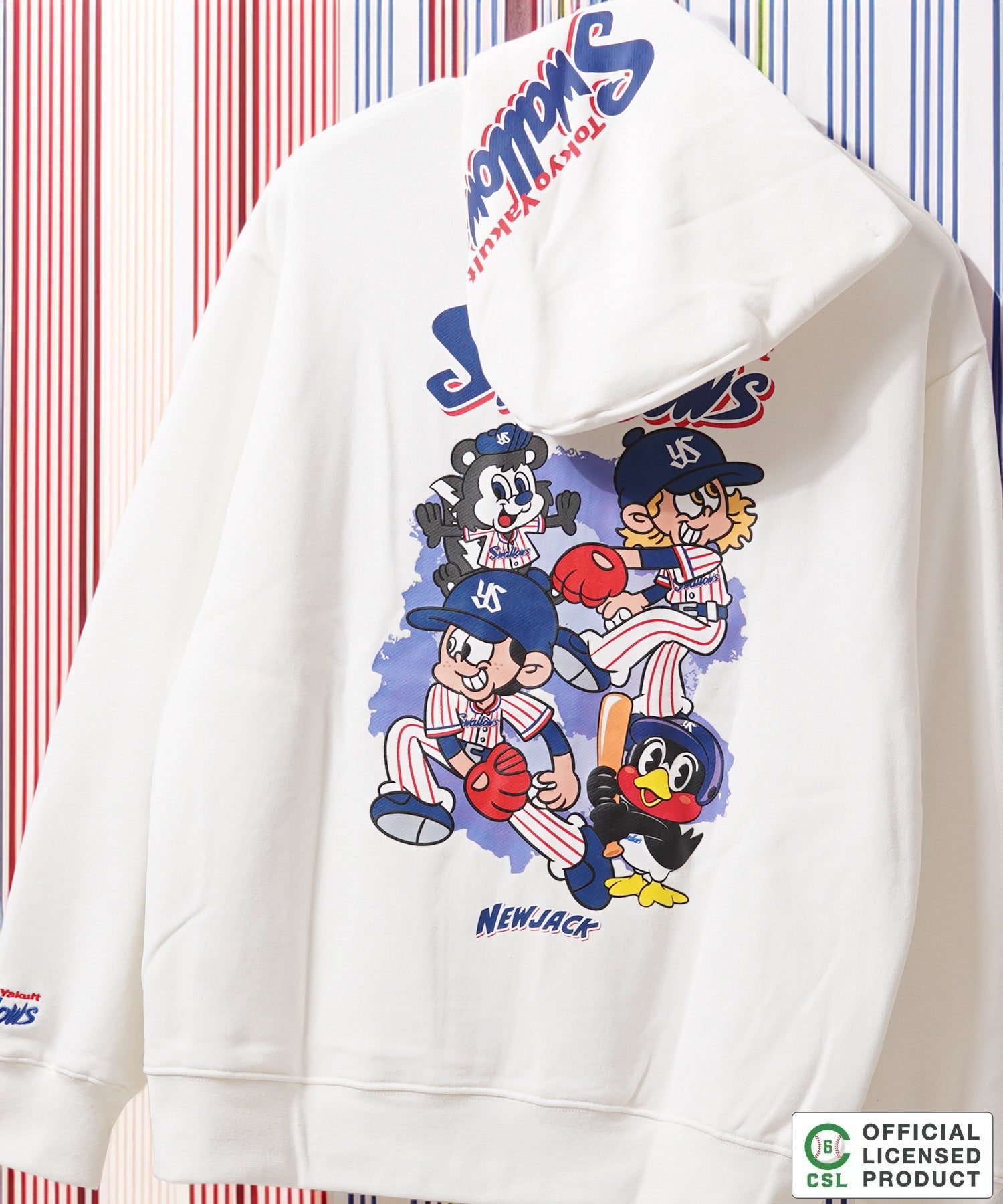 ワンフォークロージング 1111clothing 【セ・リーグ】NEW JACK プロ野球 ZIPパーカー （WHT-東京） WHT-東京