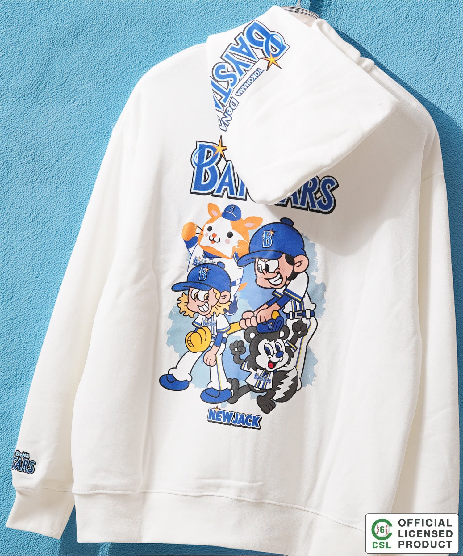 ワンフォークロージング 1111clothing 【セ・リーグ】NEW JACK プロ野球 ZIPパーカー （WHT-横浜） WHT-横浜