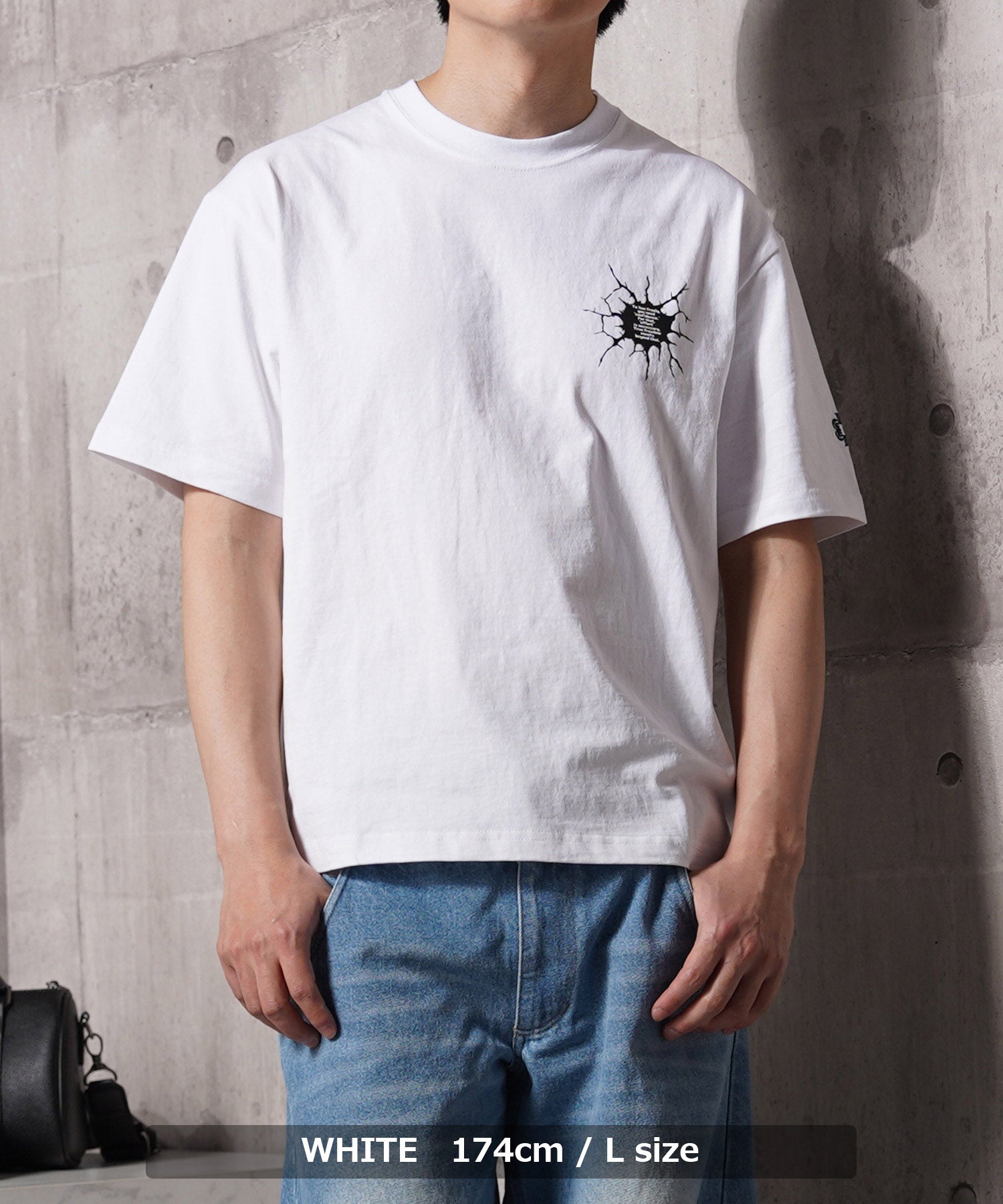ワンフォークロージング 1111clothing Bullet hole Tee （BLACK） BLACK