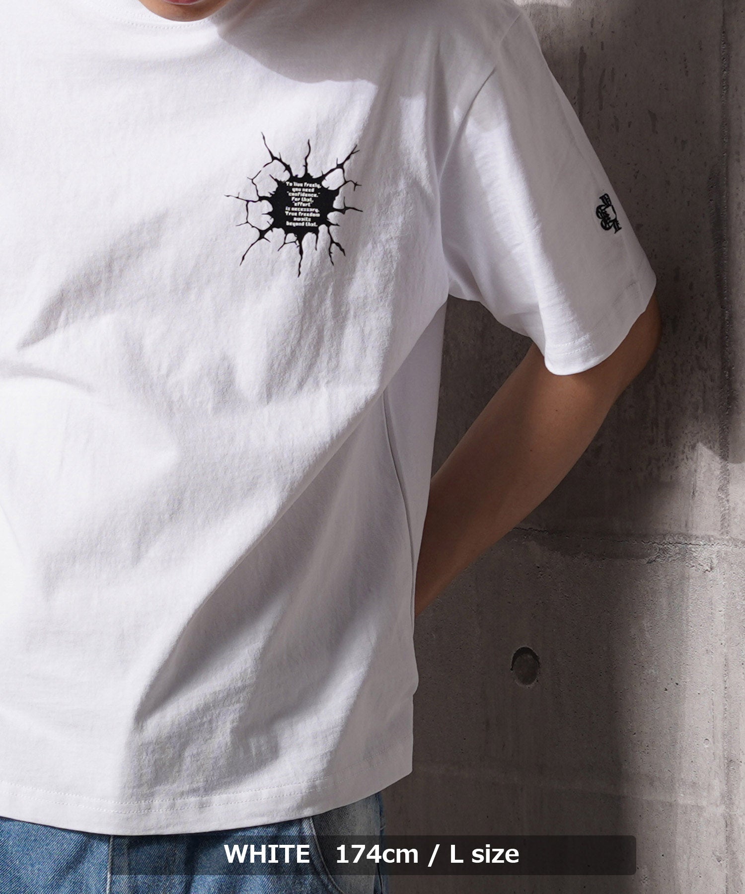 ワンフォークロージング 1111clothing Bullet hole Tee （BLACK） BLACK