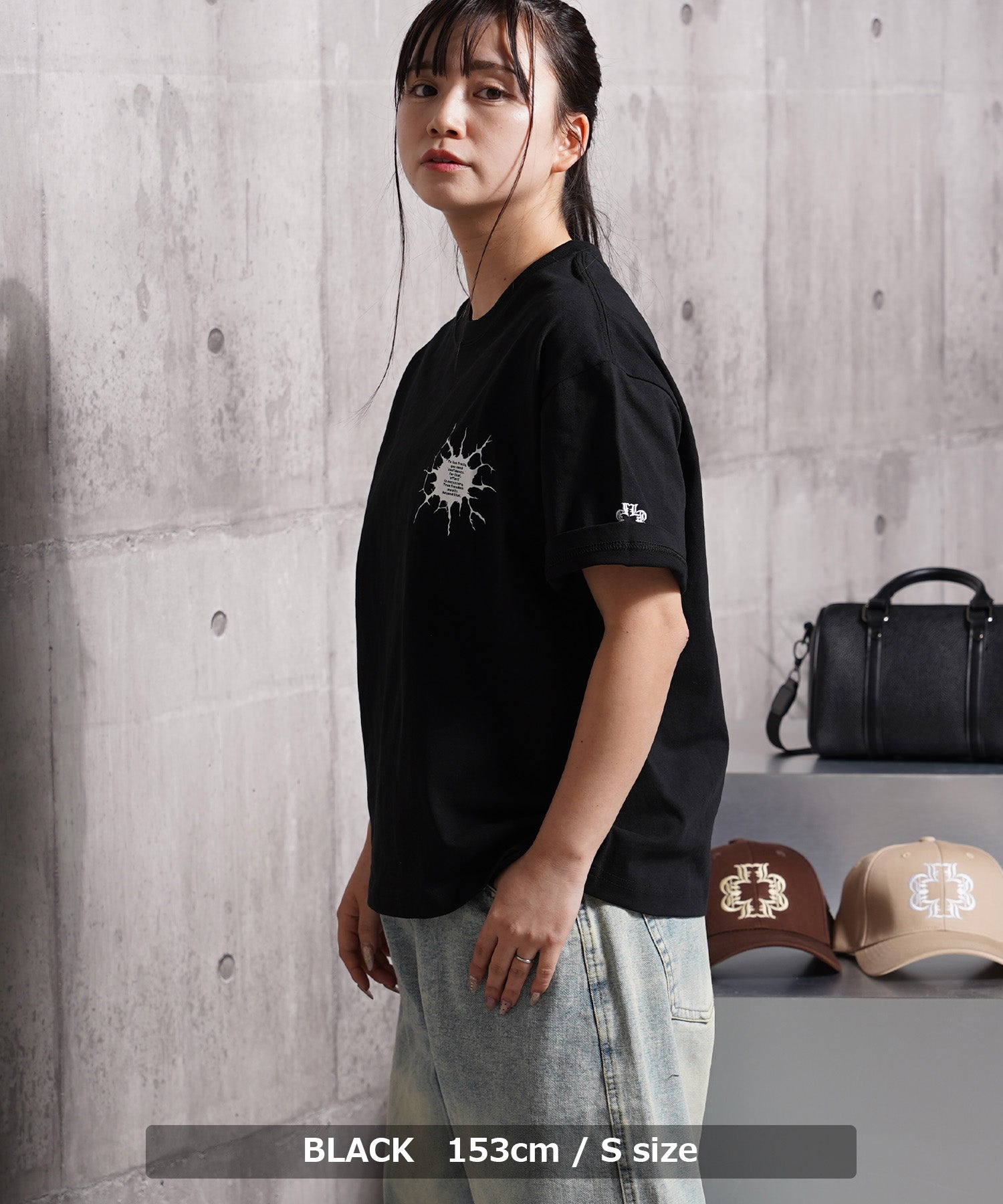 ワンフォークロージング 1111clothing Bullet hole Tee （BLACK） BLACK