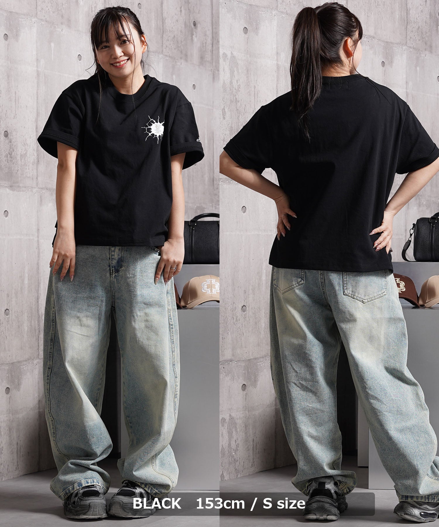 ワンフォークロージング 1111clothing Bullet hole Tee （BLACK） BLACK
