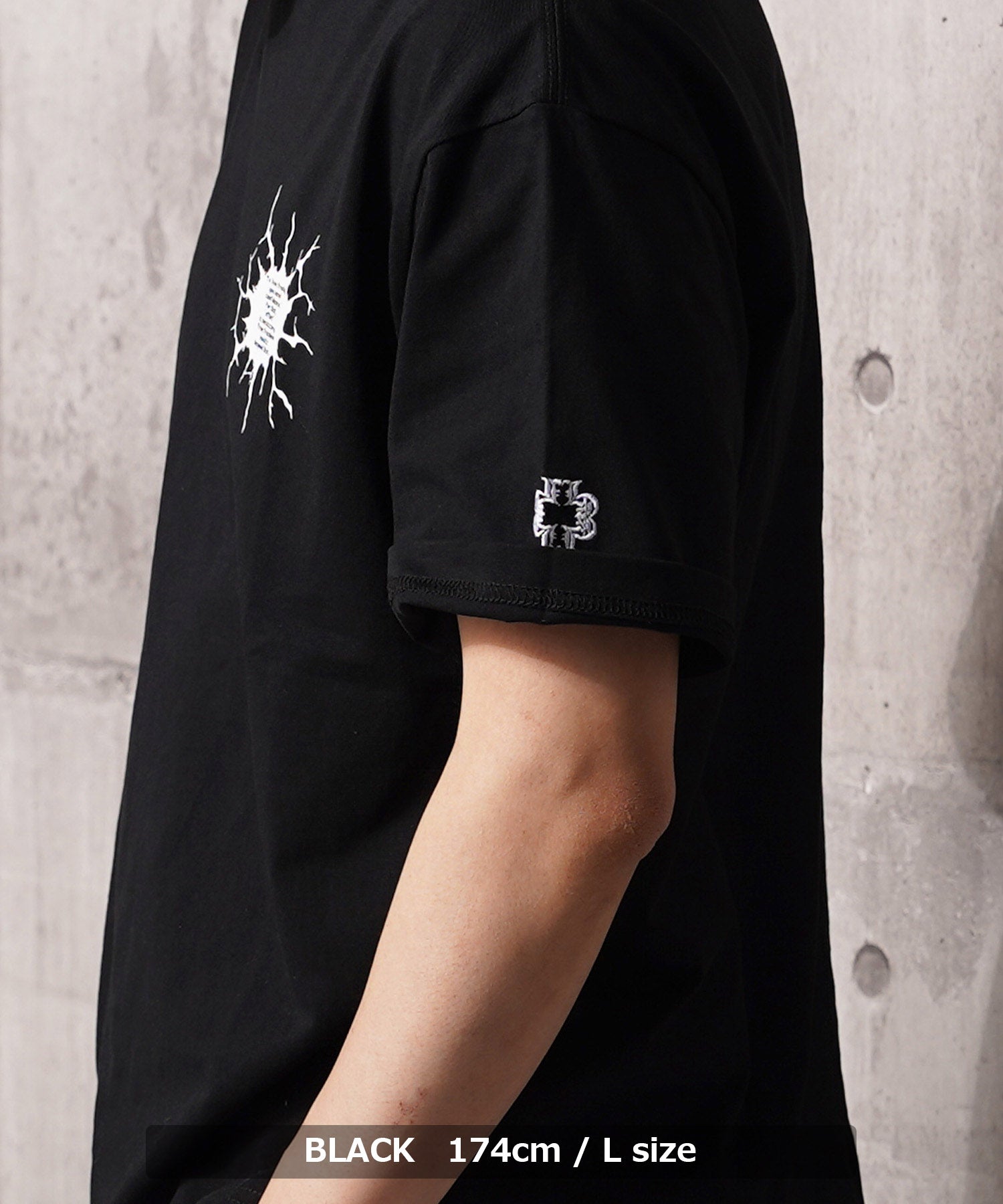 ワンフォークロージング 1111clothing Bullet hole Tee （BLACK） BLACK