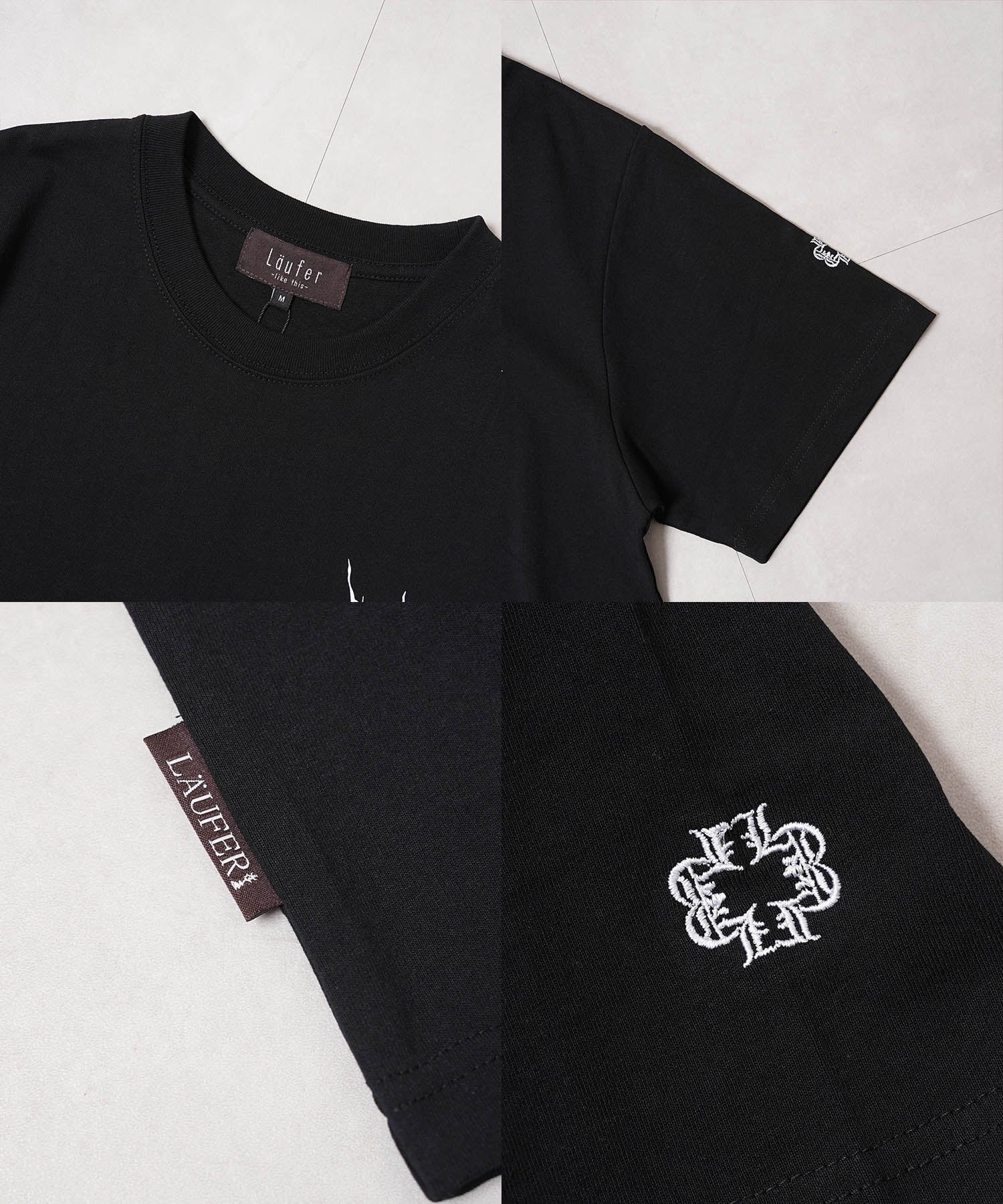 ワンフォークロージング 1111clothing Bullet hole Tee （BLACK） BLACK