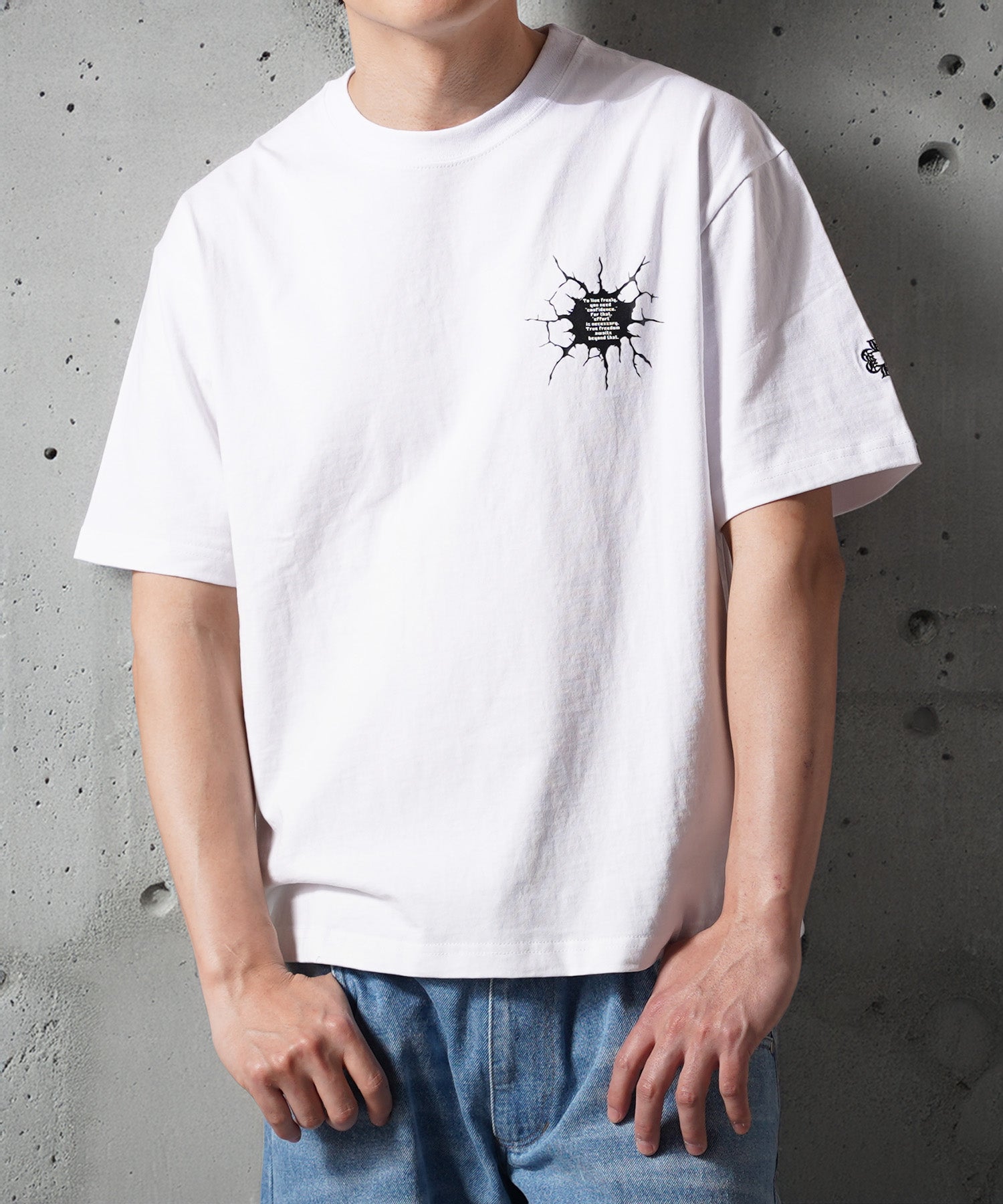 ワンフォークロージング 1111clothing Bullet hole Tee （WHITE） WHITE
