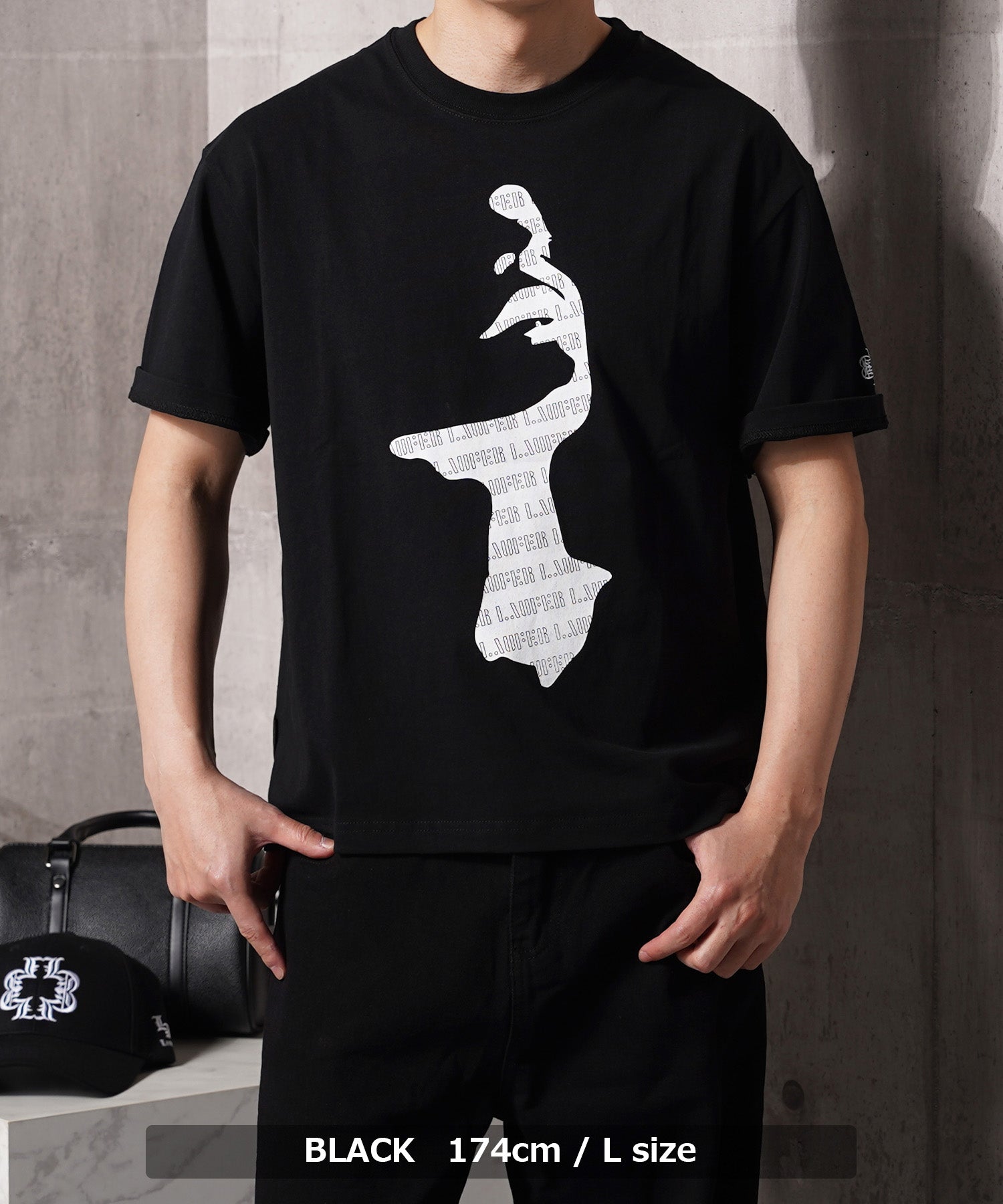 ワンフォークロージング 1111clothing Face Logo Tee （BLACK） BLACK