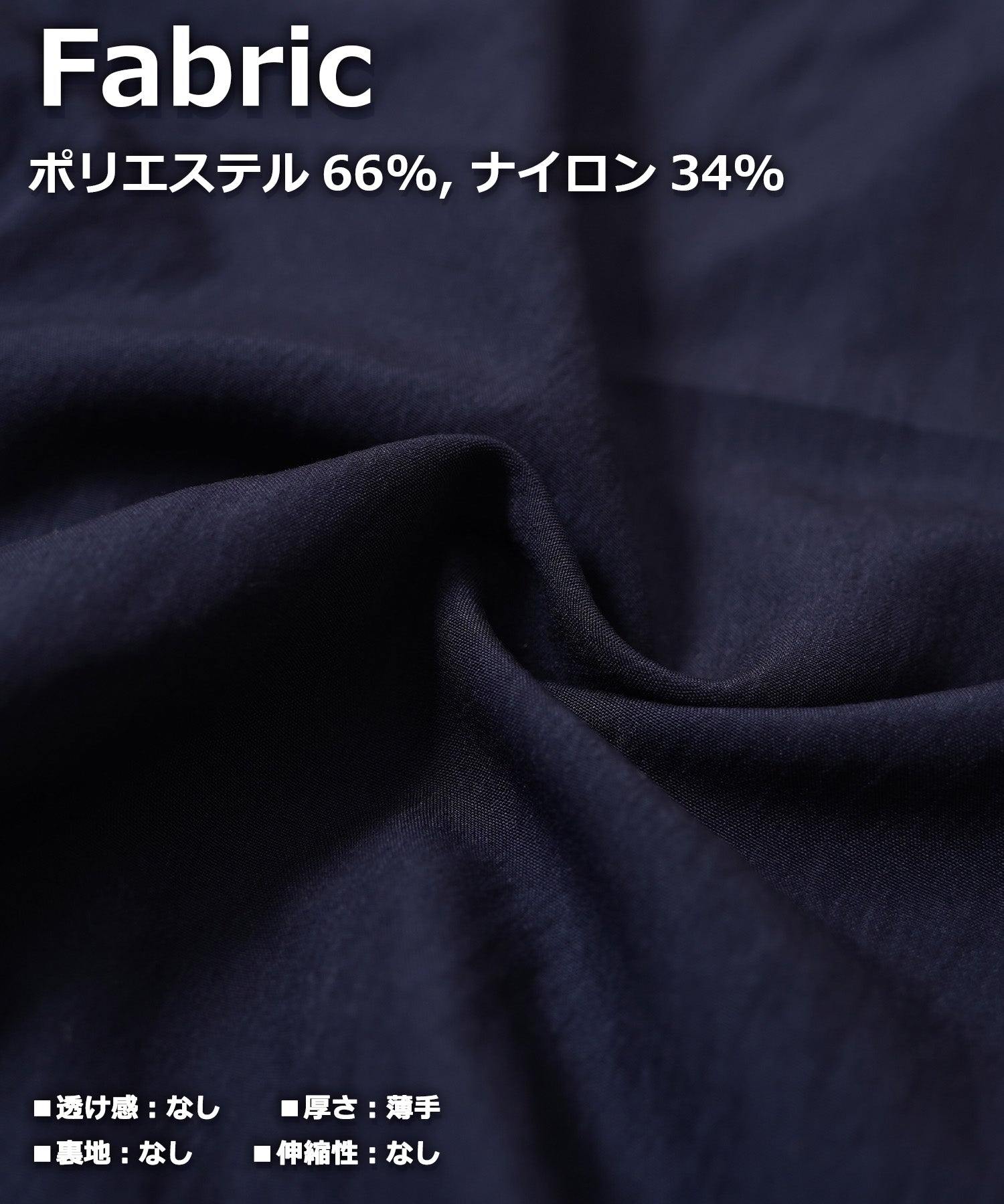 ワンフォークロージング 1111clothing ナイロンワッシャー バレルレッグパンツ （NAVY） NAVY