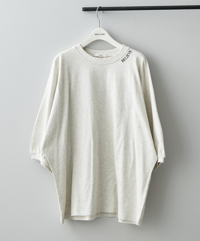 ナイスクラップ NICE CLAUP 【NAO/Web限定リバイバル】新色追加！ロゴ袖ボリュームT （GBE） GBE