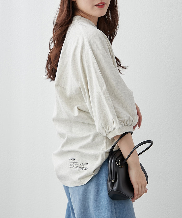 ナイスクラップ NICE CLAUP 【NAO/Web限定リバイバル】新色追加！ロゴ袖ボリュームT （GBE） GBE