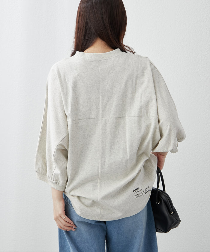 ナイスクラップ NICE CLAUP 【NAO/Web限定リバイバル】新色追加！ロゴ袖ボリュームT （GBE） GBE