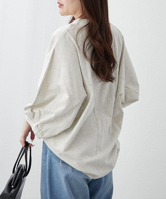 ナイスクラップ NICE CLAUP 【NAO/Web限定リバイバル】新色追加！ロゴ袖ボリュームT （GBE） GBE