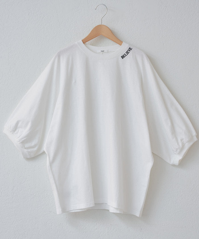 ナイスクラップ NICE CLAUP 【NAO/Web限定リバイバル】新色追加！ロゴ袖ボリュームT （OFF） OFF