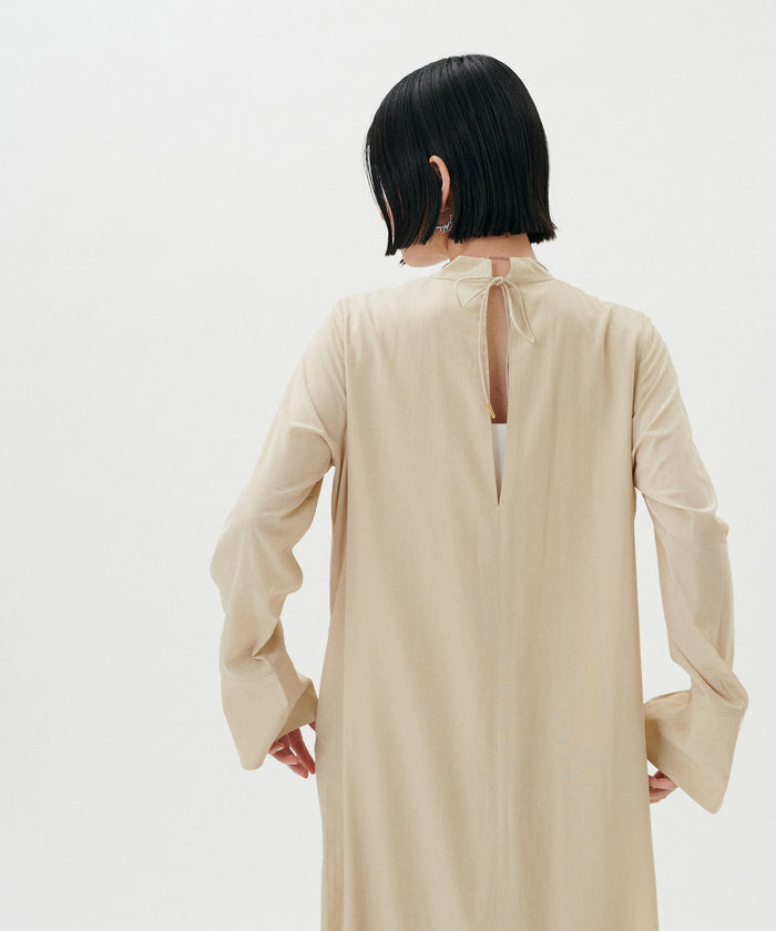 ナイスクラップ NICE CLAUP 【LARUTA】ツイルスタンドカラーワンピース （LBE） LBE