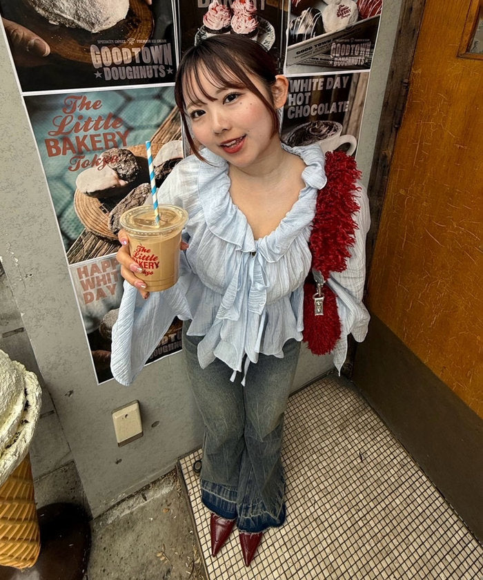 ナイスクラップ NICE CLAUP 【＠may_81oセレクト】フレアデニムパンツ （CLR） CLR