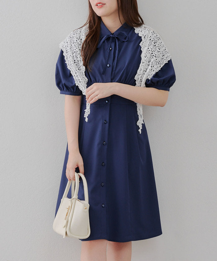 ナイスクラップ NICE CLAUP 今季注目！3WAYコットンレースバブーシュカ （IVY） IVY