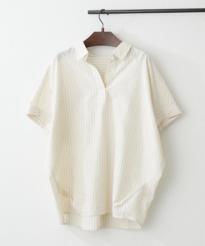 ナイスクラップ NICE CLAUP シンプルで使いやすいのに大人高見え！スキッパーシャツ （RM） RM