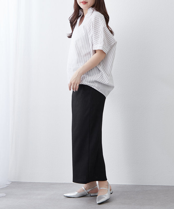 ナイスクラップ NICE CLAUP シンプルで使いやすいのに大人高見え！スキッパーシャツ （RM） RM