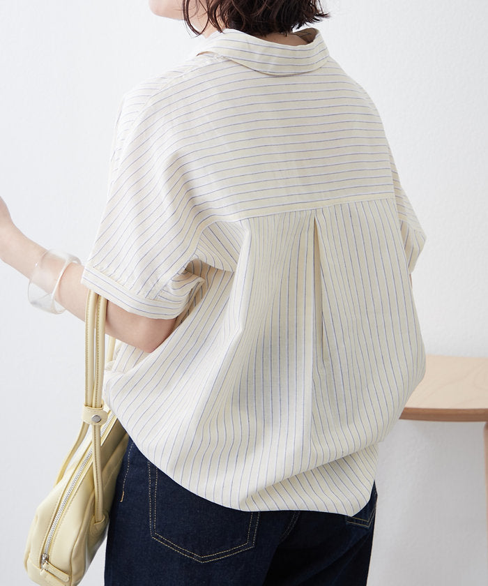 ナイスクラップ NICE CLAUP シンプルで使いやすいのに大人高見え！スキッパーシャツ （RM） RM