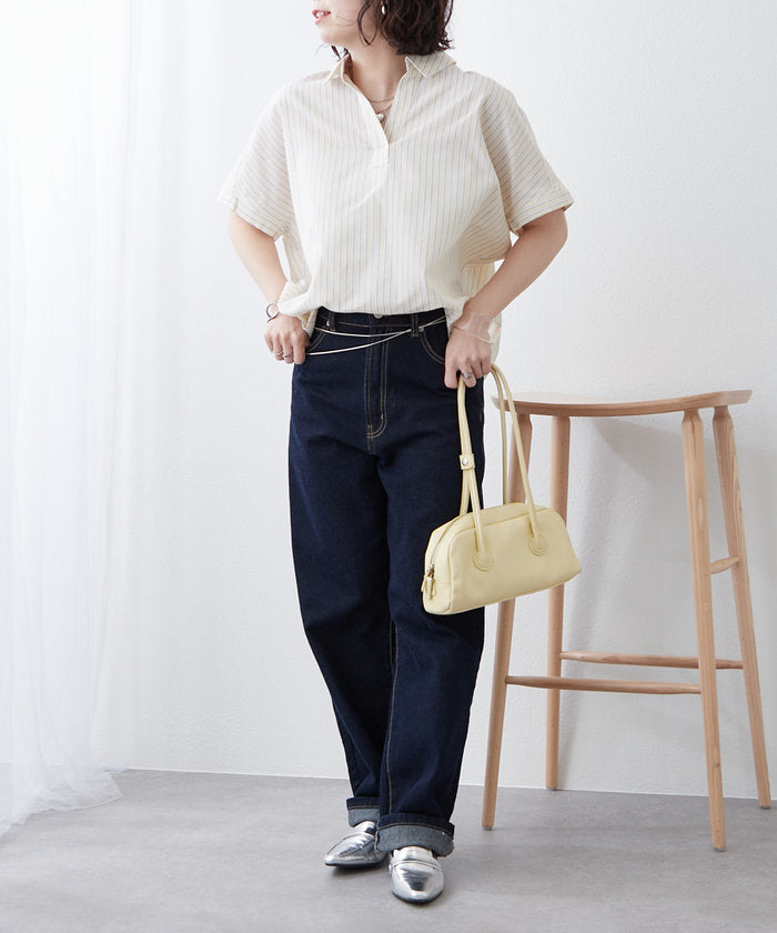 ナイスクラップ NICE CLAUP シンプルで使いやすいのに大人高見え！スキッパーシャツ （RM） RM