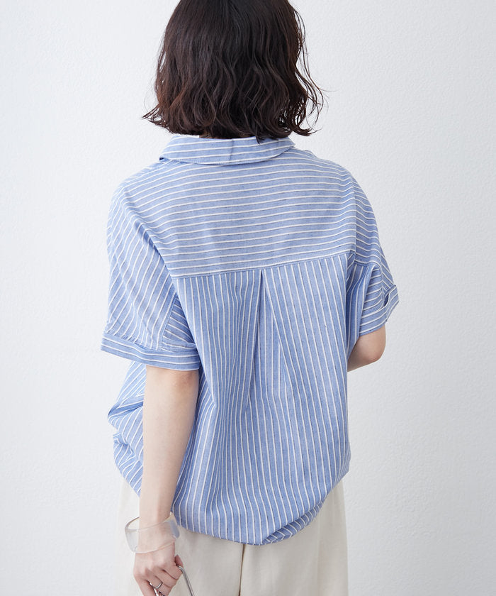 ナイスクラップ NICE CLAUP シンプルで使いやすいのに大人高見え！スキッパーシャツ （RM） RM