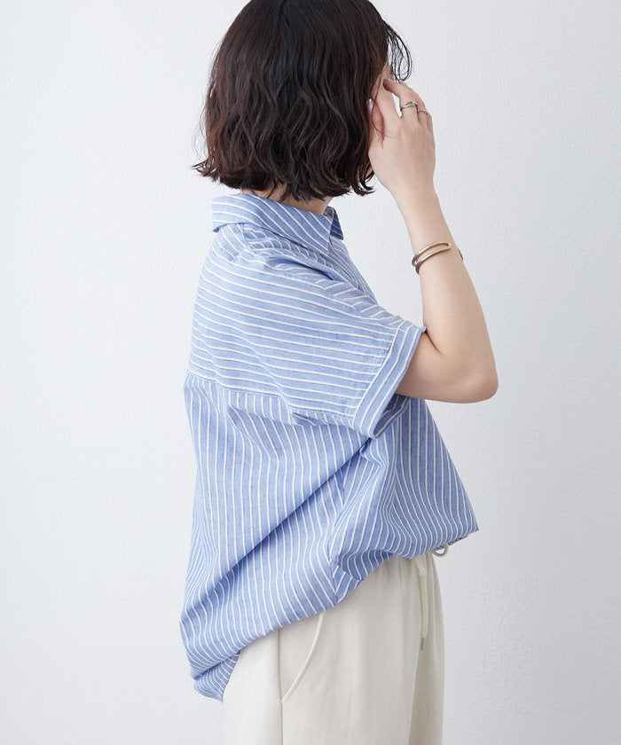ナイスクラップ NICE CLAUP シンプルで使いやすいのに大人高見え！スキッパーシャツ （RM） RM