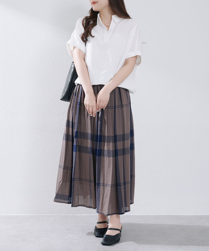 ナイスクラップ NICE CLAUP シンプルで使いやすいのに大人高見え！スキッパーシャツ （RM） RM