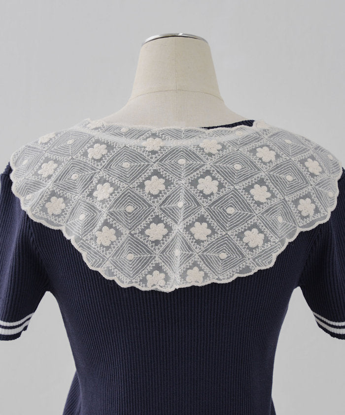 ナイスクラップ NICE CLAUP 【WEB限定】レースバブーシュカ （IVY） IVY