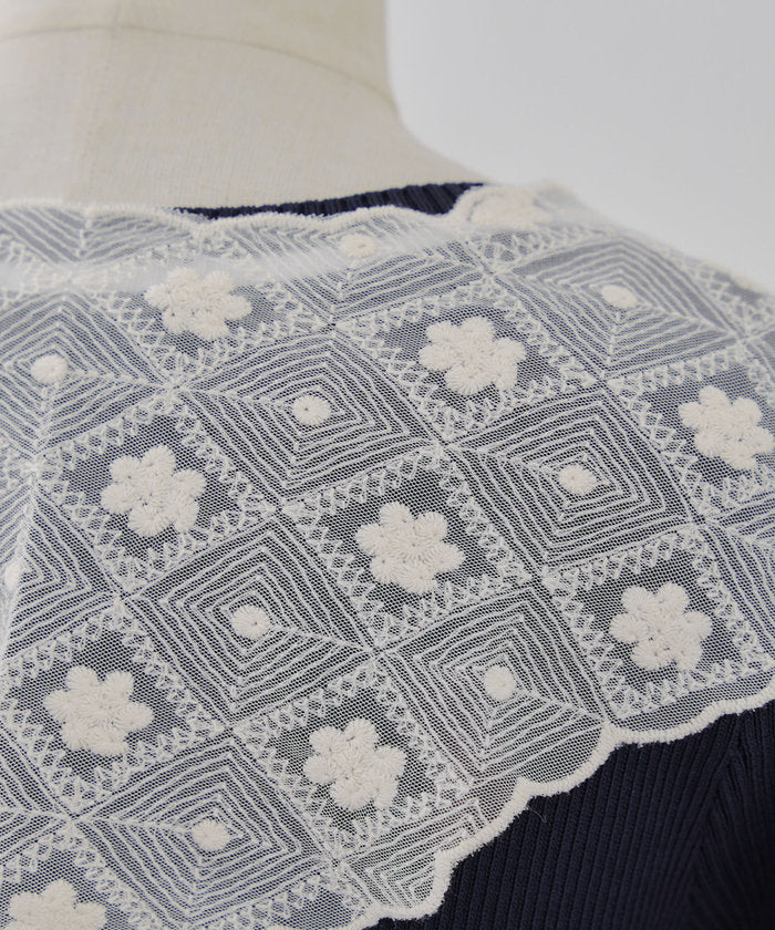 ナイスクラップ NICE CLAUP 【WEB限定】レースバブーシュカ （IVY） IVY