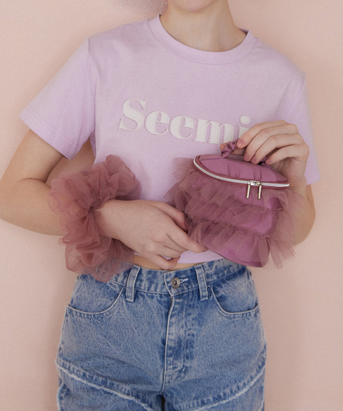 ナイスクラップ NICE CLAUP 【Seemi.】ワイドデニムパンツ （NVY） NVY