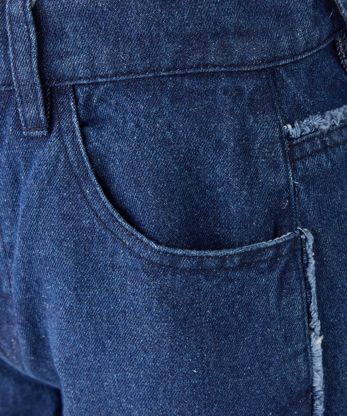 ナイスクラップ NICE CLAUP 【Seemi.】ワイドデニムパンツ （NVY） NVY