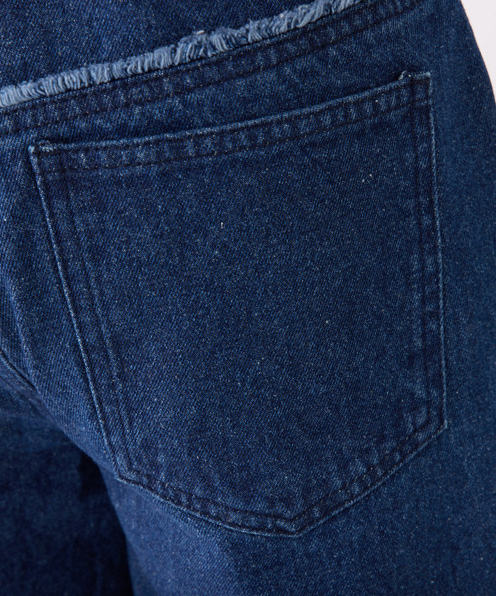 ナイスクラップ NICE CLAUP 【Seemi.】ワイドデニムパンツ （NVY） NVY