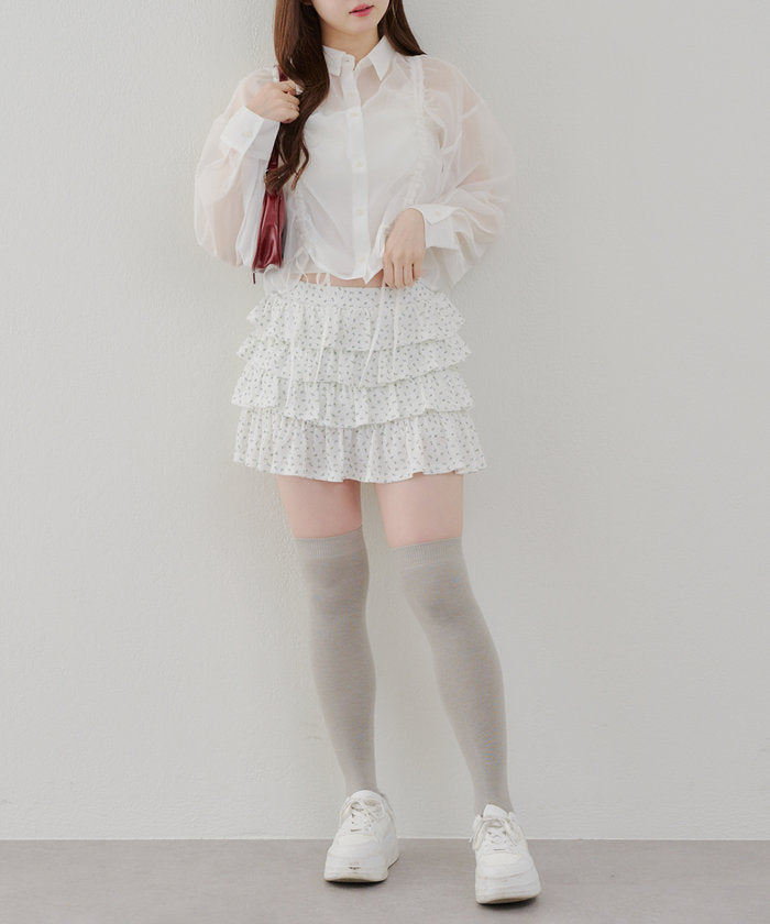 ナイスクラップ NICE CLAUP ドロストデザインシアーシャツ （OFF） OFF