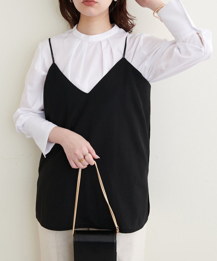 ナイスクラップ NICE CLAUP 【natural couture】キャミ+タイトスカート SET （GY） GY